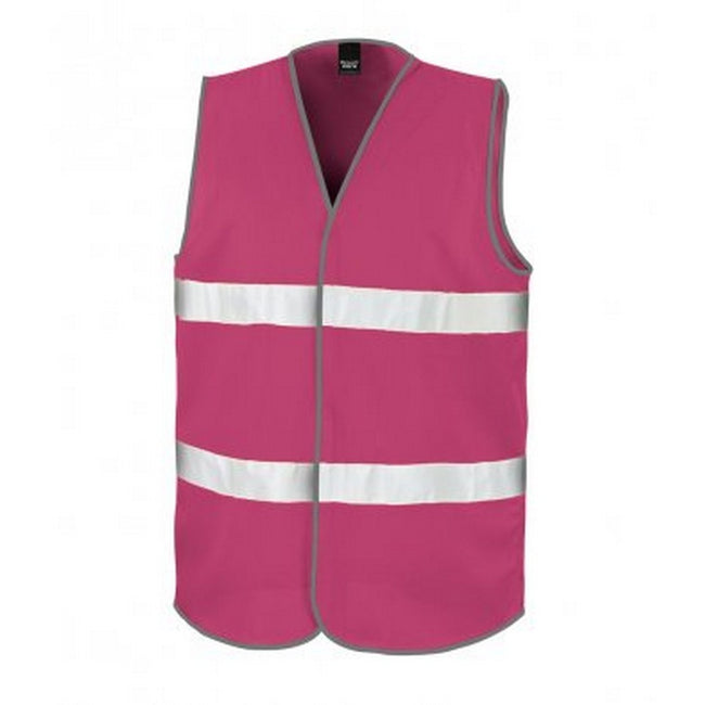 Raspberry - Front - Result Adults Unisex Core Enhanced Vis Vest