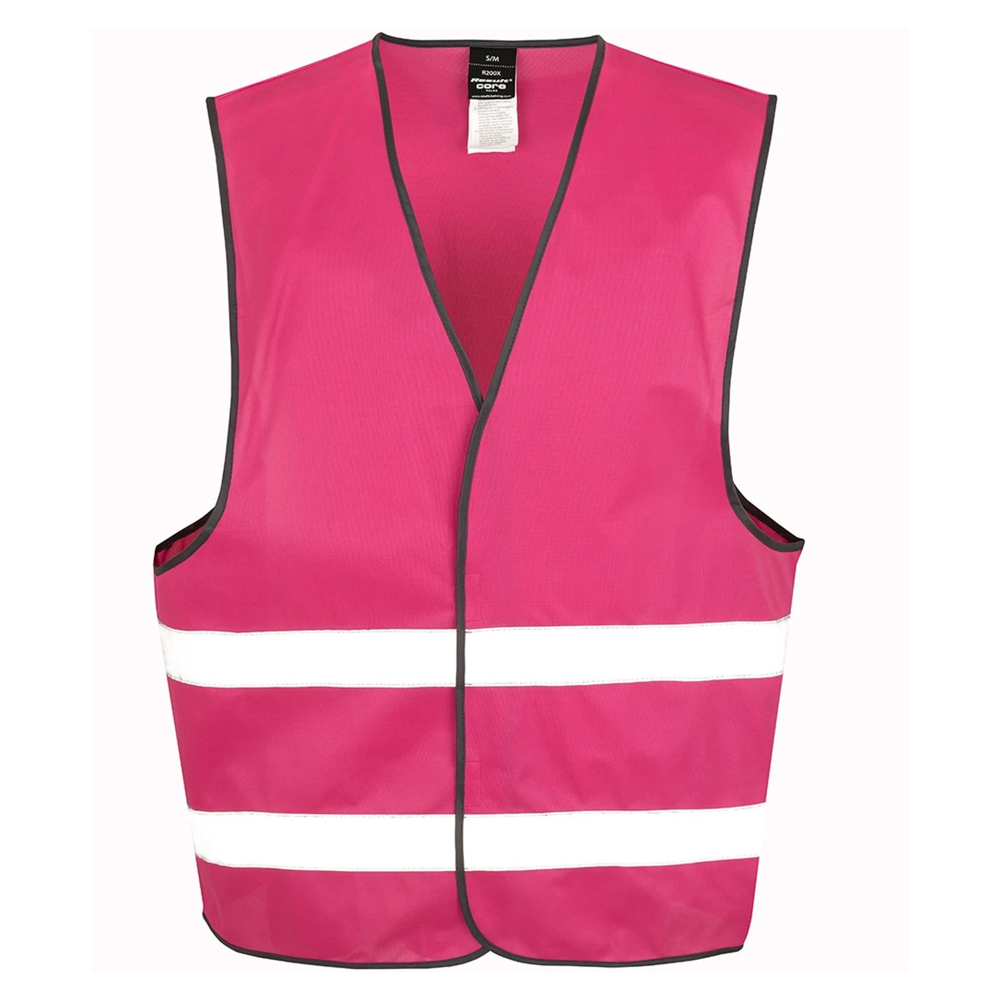 Raspberry - Front - Result Adults Unisex Core Enhanced Vis Vest