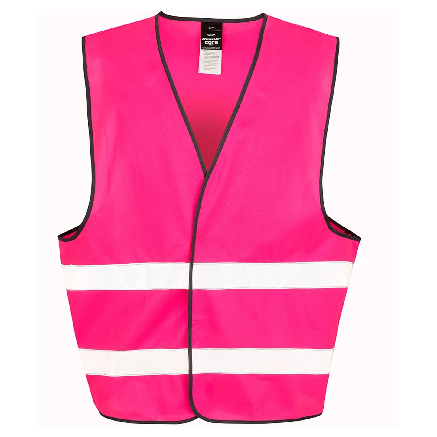 Fluorescent Pink - Front - Result Adults Unisex Core Enhanced Vis Vest