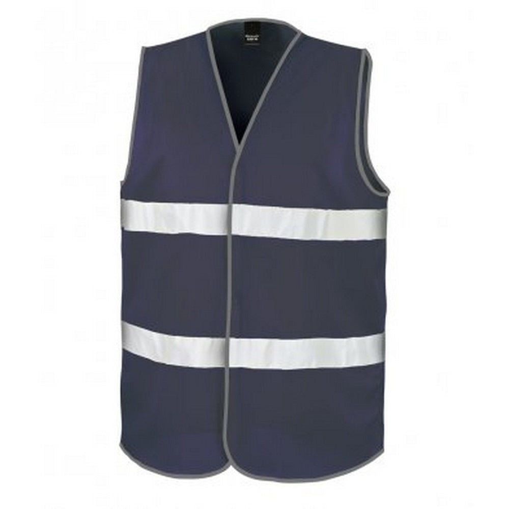 Navy - Front - Result Adults Unisex Core Enhanced Vis Vest