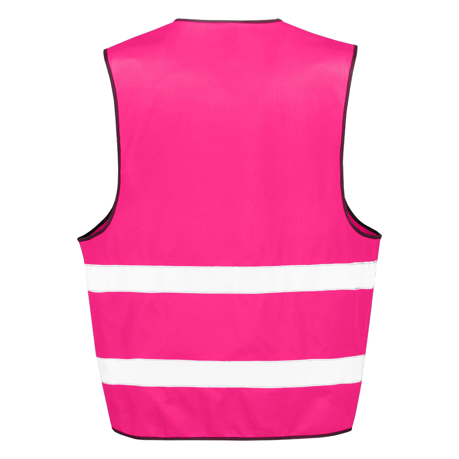 Fluorescent Pink - Back - Result Adults Unisex Core Enhanced Vis Vest