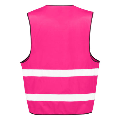 Fluorescent Pink - Back - Result Adults Unisex Core Enhanced Vis Vest