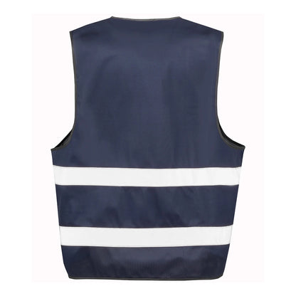 Navy - Back - Result Adults Unisex Core Enhanced Vis Vest