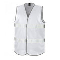 White - Front - Result Adults Unisex Core Enhanced Vis Vest