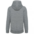 Slub Grey Heather - Back - Kariban Vintage Adults Unisex Hooded Sweatshirt