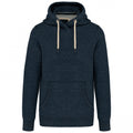 Night Blue Heather - Front - Kariban Vintage Adults Unisex Hooded Sweatshirt