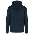 Night Blue Heather - Back - Kariban Vintage Adults Unisex Hooded Sweatshirt