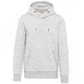 Ash Heather Grey - Front - Kariban Vintage Adults Unisex Hooded Sweatshirt