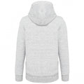 Ash Heather Grey - Back - Kariban Vintage Adults Unisex Hooded Sweatshirt