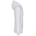 Ash Heather Grey - Side - Kariban Vintage Adults Unisex Hooded Sweatshirt