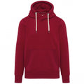 Vintage Dark Red - Front - Kariban Vintage Adults Unisex Hooded Sweatshirt