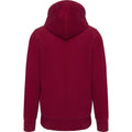 Vintage Dark Red - Back - Kariban Vintage Adults Unisex Zip Hooded Sweatshirt