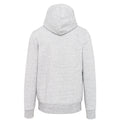 Ash Heather Grey - Back - Kariban Vintage Adults Unisex Zip Hooded Sweatshirt