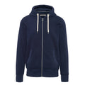 Vintage Navy - Front - Kariban Vintage Adults Unisex Zip Hooded Sweatshirt