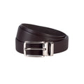 Dark Brown - Front - K-UP Classic Leather Belt