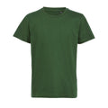 Bottle Green - Front - SOLS Childrens-Kids Milo Organic Short Sleeve T-Shirt
