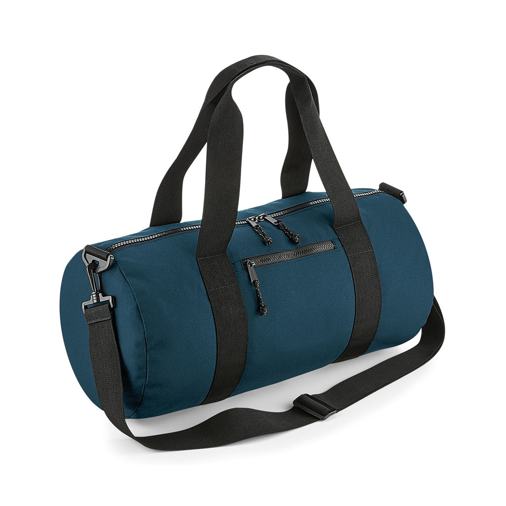 Petrol - Front - BagBase Recycled Barrel Bag