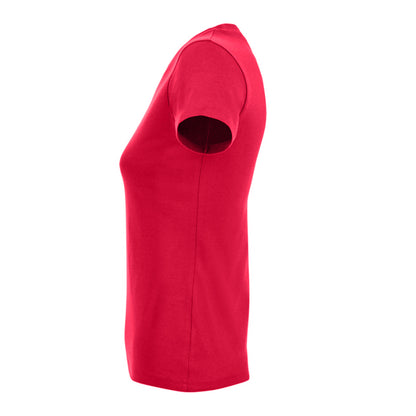Red - Side - SOLS Womens-Ladies Regent Short Sleeve T-Shirt