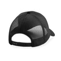 Black - Back - Beechfield Adults Unisex Jersey Athleisure Trucker Cap