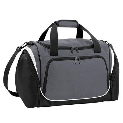 Graphite-Black-White - Front - Quadra Pro Team Locker Bag