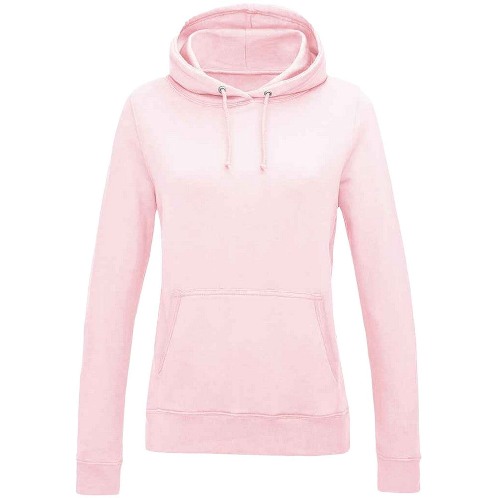 Baby Pink - Front - AWDis Womens-Ladies Girlie College Hoodie
