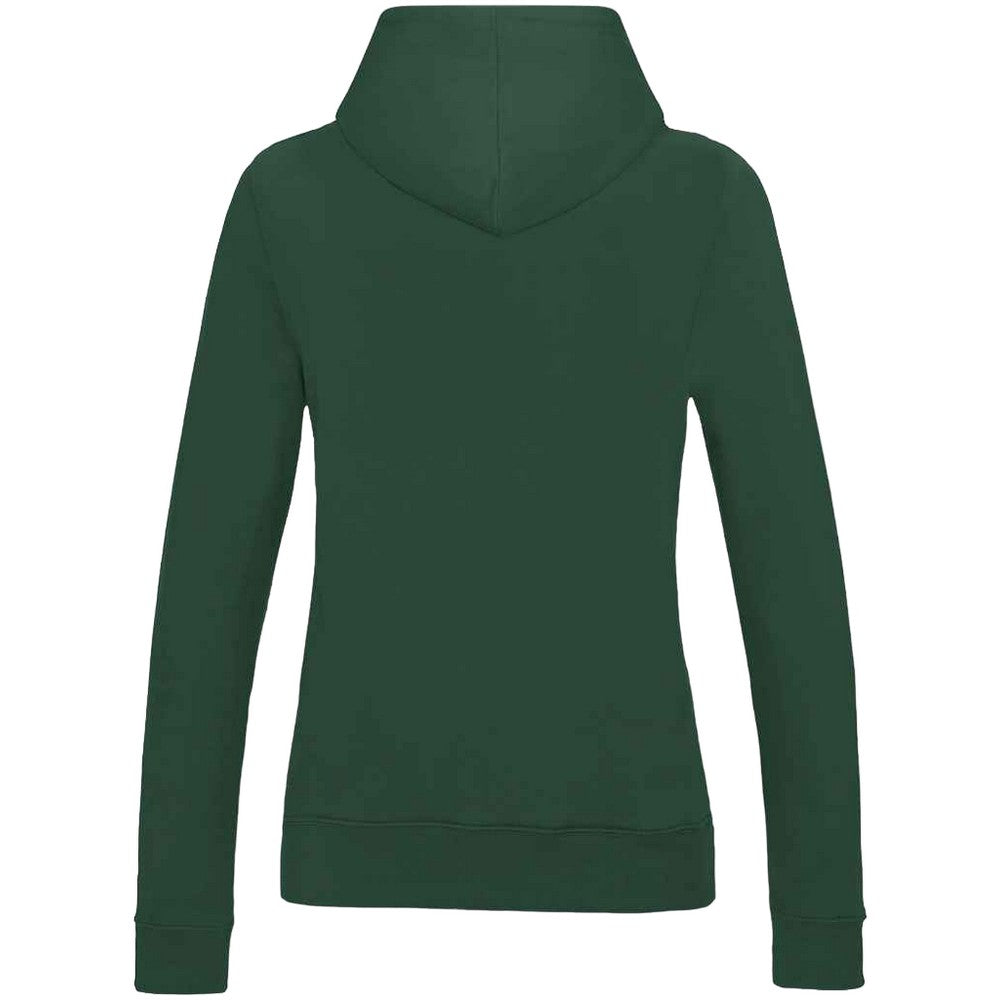 Bottle Green - Back - AWDis Womens-Ladies Girlie College Hoodie