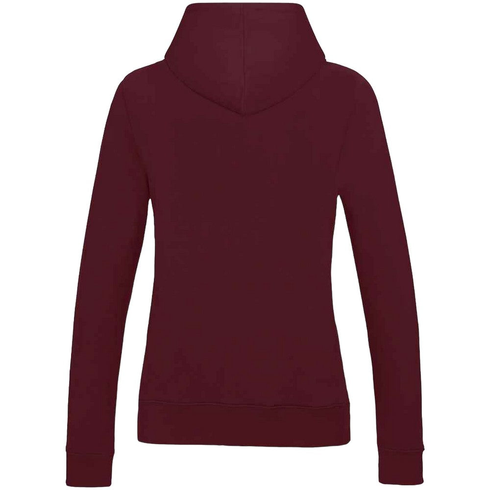 Burgundy - Back - AWDis Womens-Ladies Girlie College Hoodie
