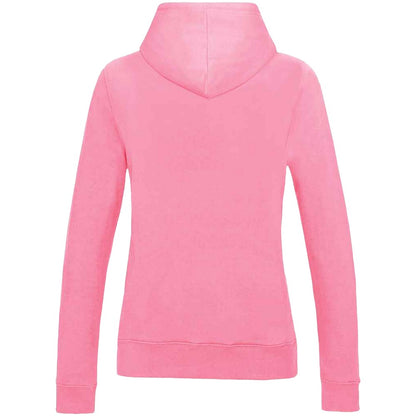 Candyfloss Pink - Back - AWDis Womens-Ladies Girlie College Hoodie