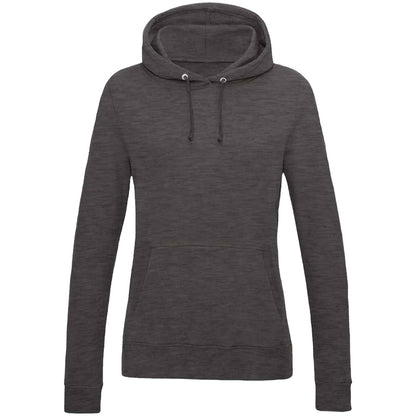 Charcoal - Front - AWDis Womens-Ladies Girlie College Hoodie
