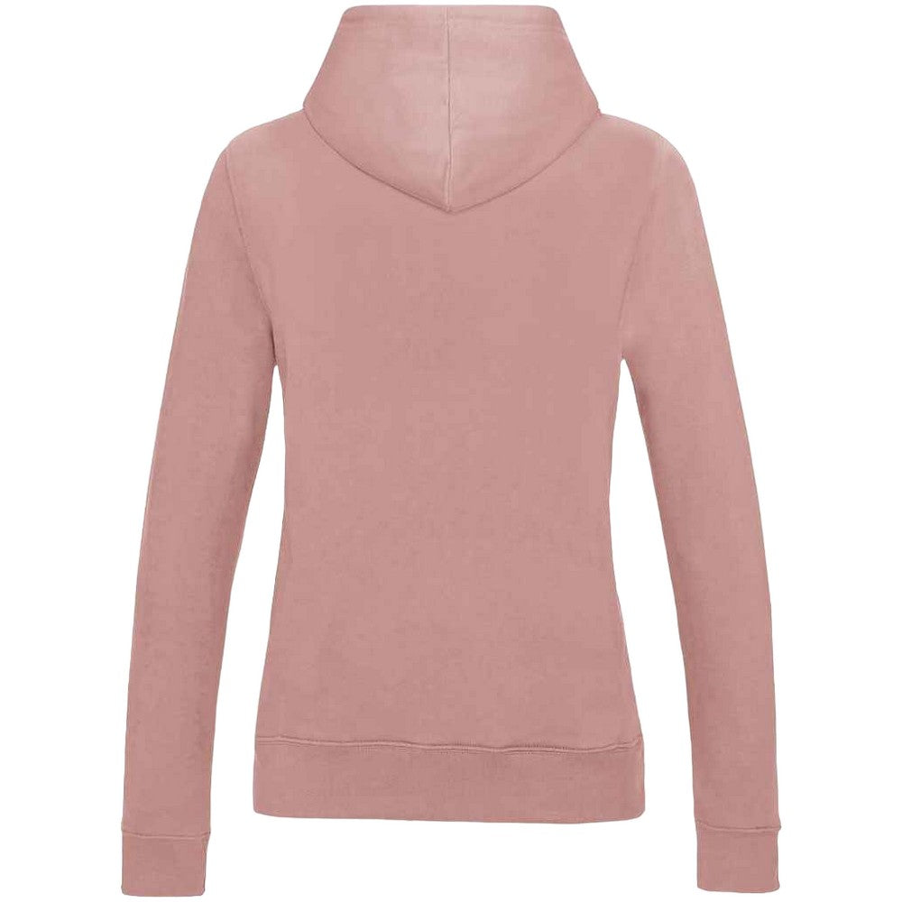 Dusty Pink - Back - AWDis Womens-Ladies Girlie College Hoodie
