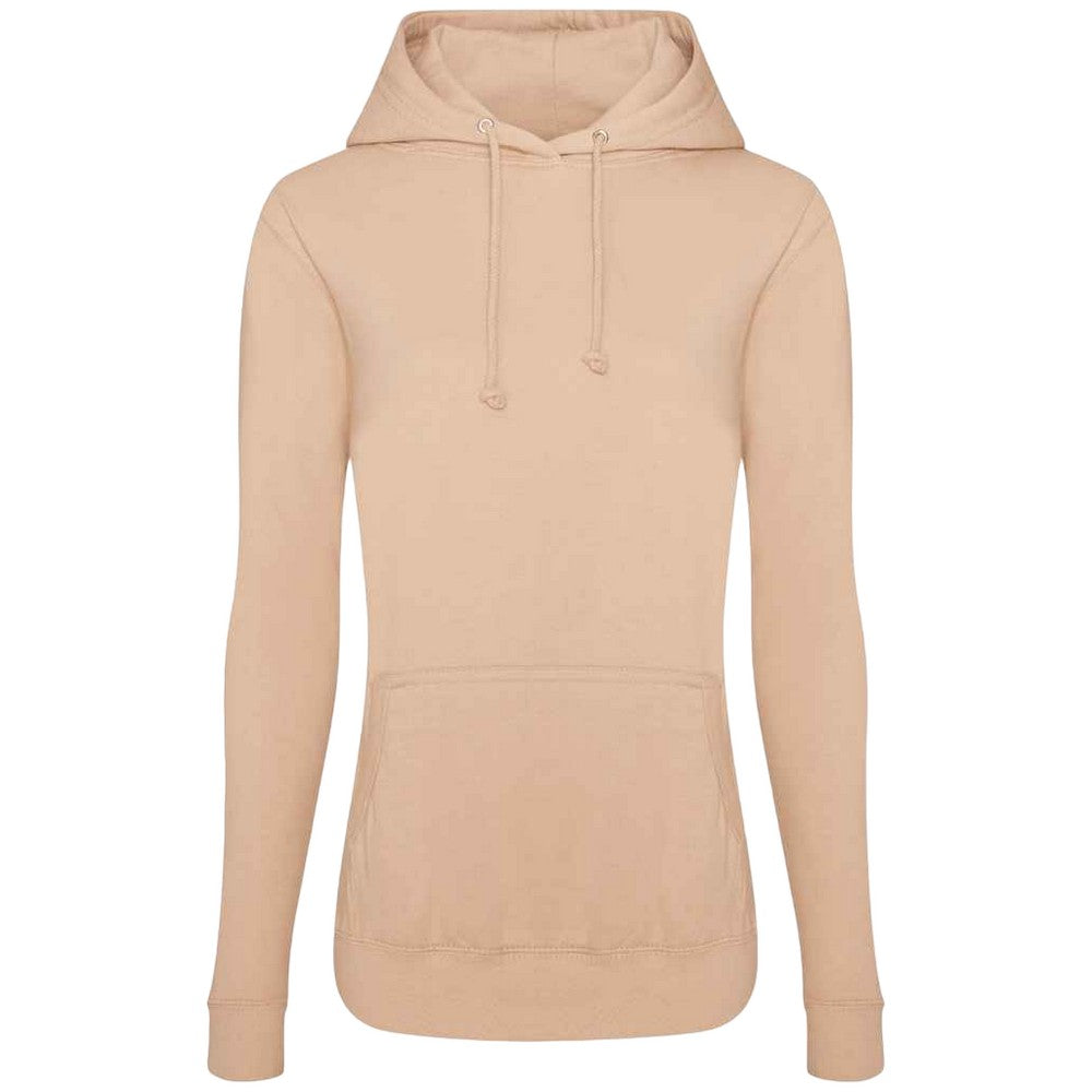 Nude - Front - AWDis Womens-Ladies Girlie College Hoodie