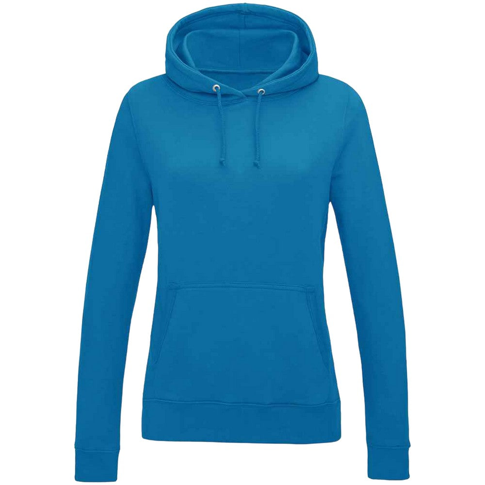 Sapphire Blue - Front - AWDis Womens-Ladies Girlie College Hoodie