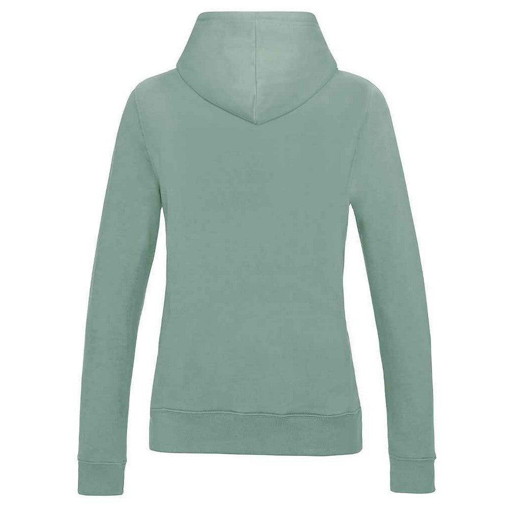 Dusty Green - Back - AWDis Womens-Ladies Girlie College Hoodie