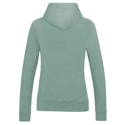 Dusty Green - Back - AWDis Womens-Ladies Girlie College Hoodie