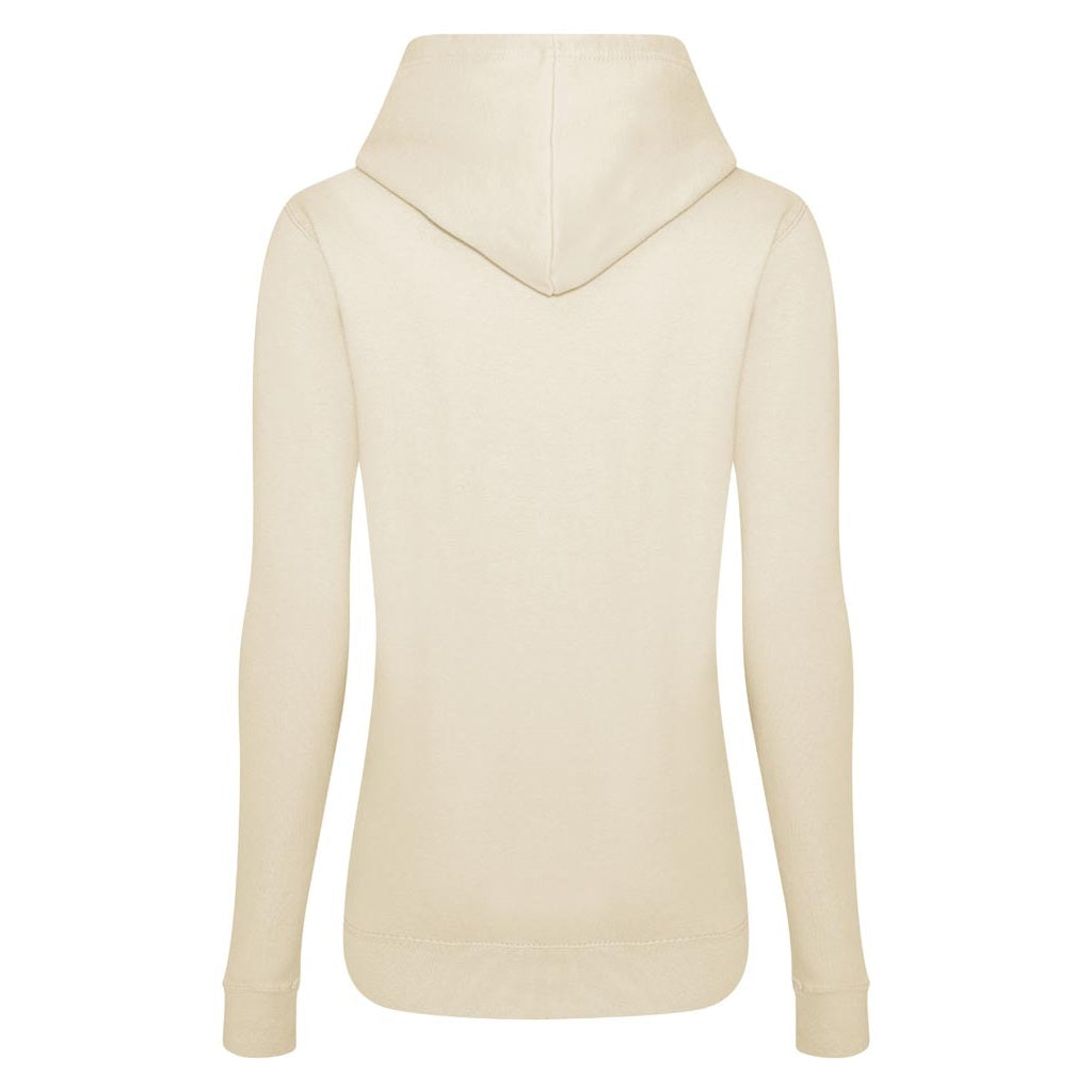 Vanilla - Back - AWDis Womens-Ladies Girlie College Hoodie