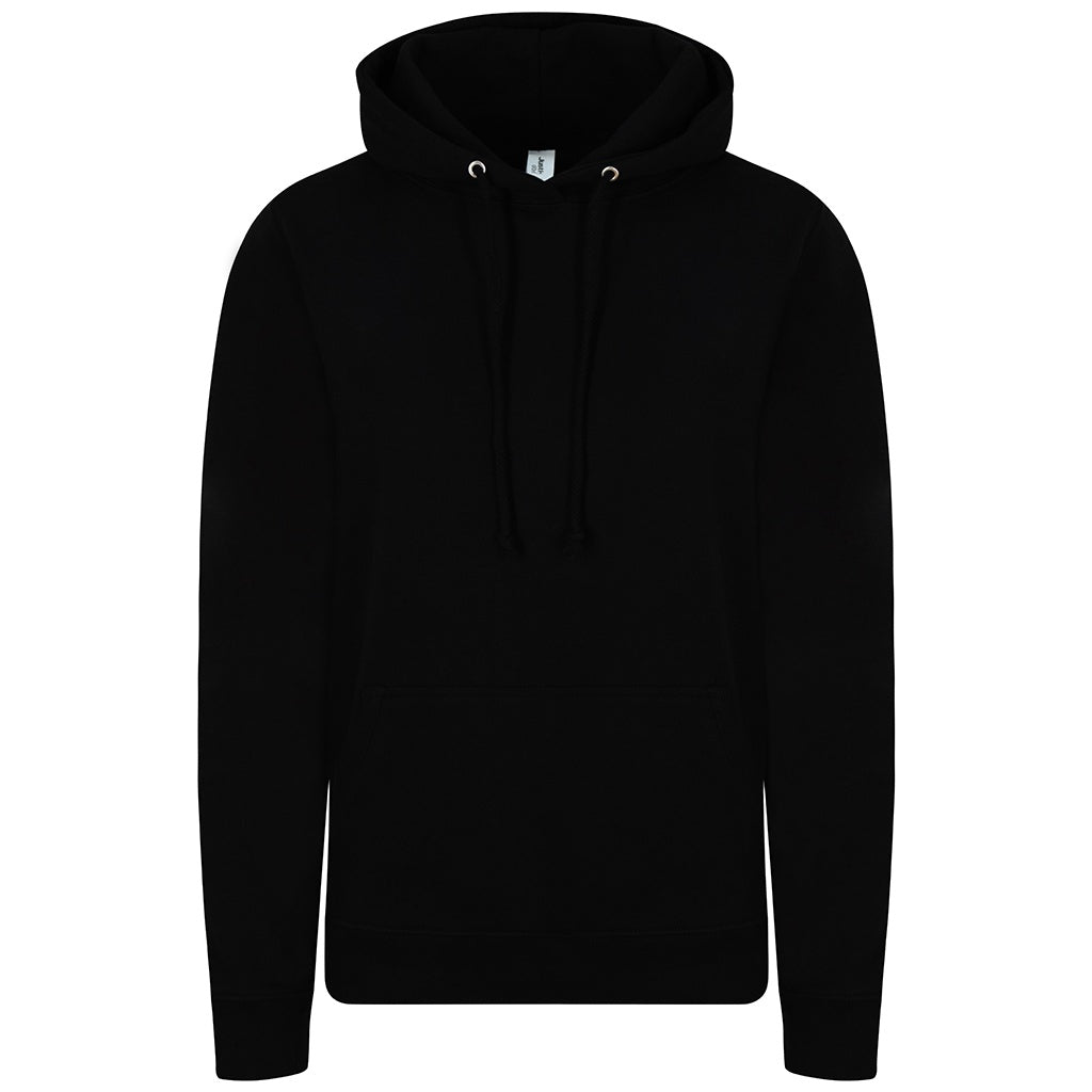 Deep Black - Front - AWDis Womens-Ladies Girlie College Hoodie