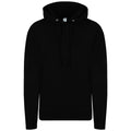 Deep Black - Front - AWDis Womens-Ladies Girlie College Hoodie