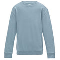 Sky Blue - Front - AWDis Just Hoods Childrens-Kids Sweatshirt