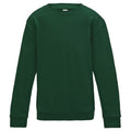 Bottle Green - Front - AWDis Just Hoods Childrens-Kids Sweatshirt