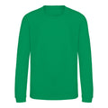 Kelly Green - Front - AWDis Just Hoods Childrens-Kids Sweatshirt