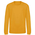 Mustard Yellow - Front - AWDis Just Hoods Childrens-Kids Sweatshirt