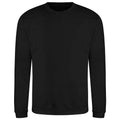 Deep Black - Front - AWDis Adults Unisex Just Hoods Sweatshirt