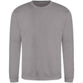 Platinum Grey - Front - AWDis Adults Unisex Just Hoods Sweatshirt