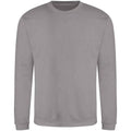 Platinum Grey - Side - AWDis Adults Unisex Just Hoods Sweatshirt