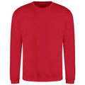 Fire Red - Front - AWDis Adults Unisex Just Hoods Sweatshirt