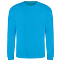 Hawaiian Blue - Front - AWDis Adults Unisex Just Hoods Sweatshirt