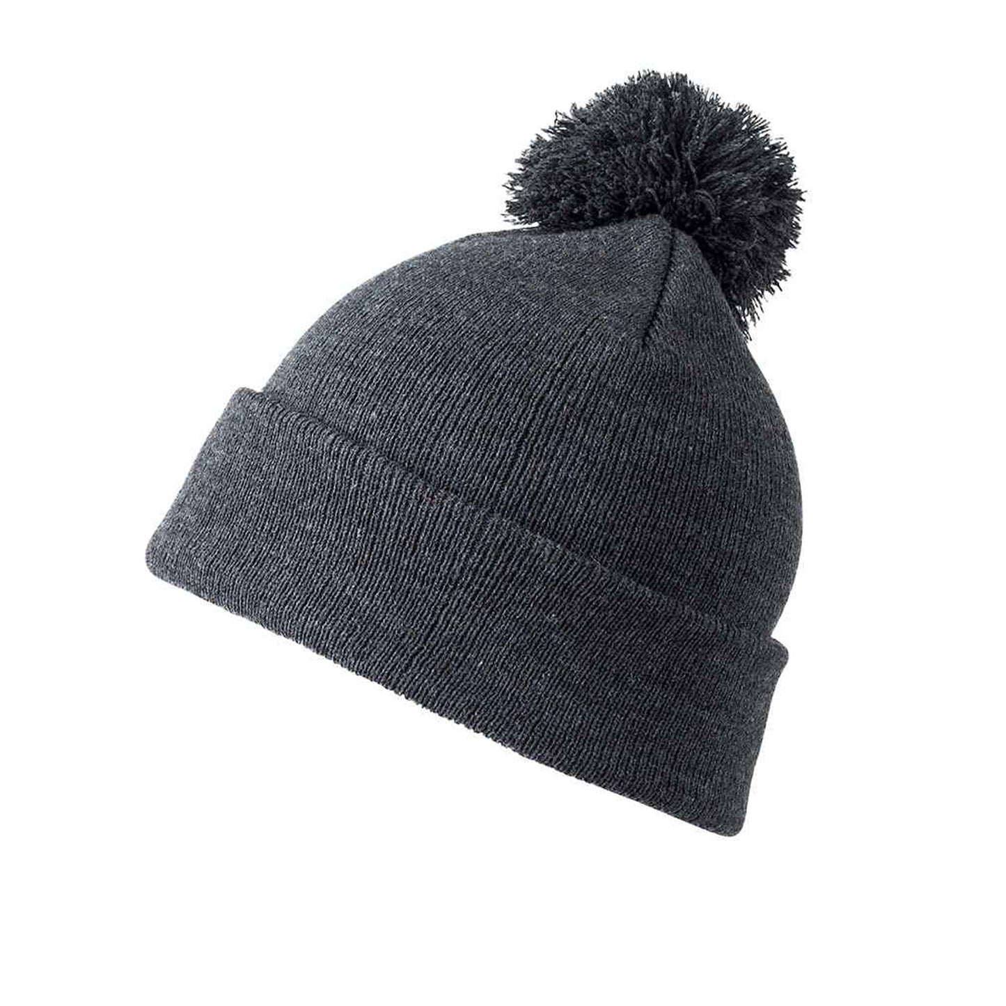 Grey - Back - Result Core Pom Pom Beanie