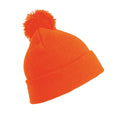 Fluorescent Orange - Front - Result Core Pom Pom Beanie