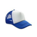 Royal Blue-White - Front - Result Core Half Mesh Truckers Cap