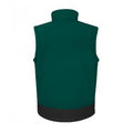 Bottle Green-Black - Back - Result Mens Soft Shell Bodywarmer